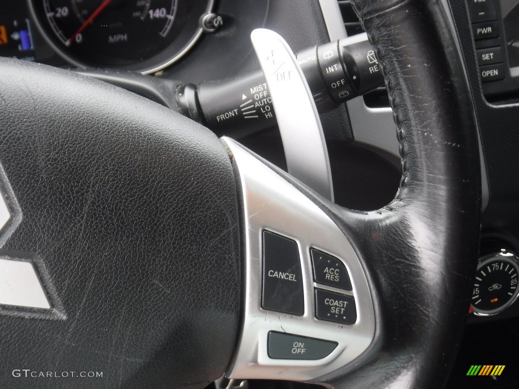 2012 Outlander GT S AWD - Cool Silver Metallic / Black photo #8