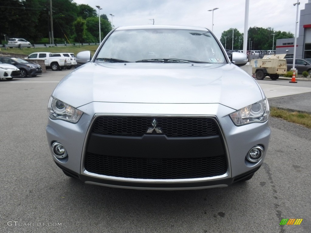 2012 Outlander GT S AWD - Cool Silver Metallic / Black photo #12