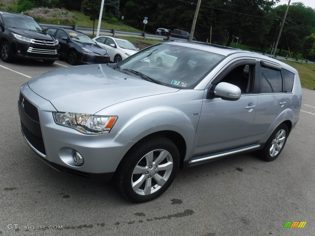 2012 Outlander GT S AWD - Cool Silver Metallic / Black photo #13