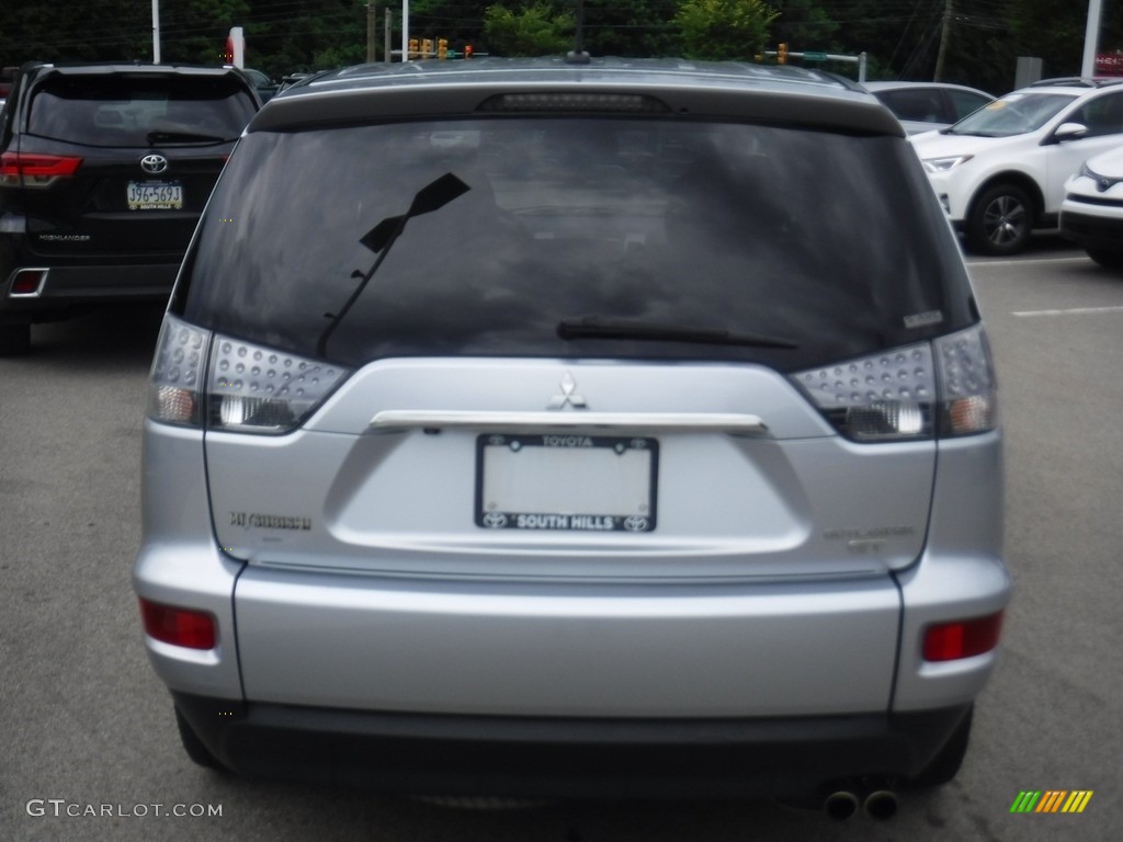 2012 Outlander GT S AWD - Cool Silver Metallic / Black photo #14