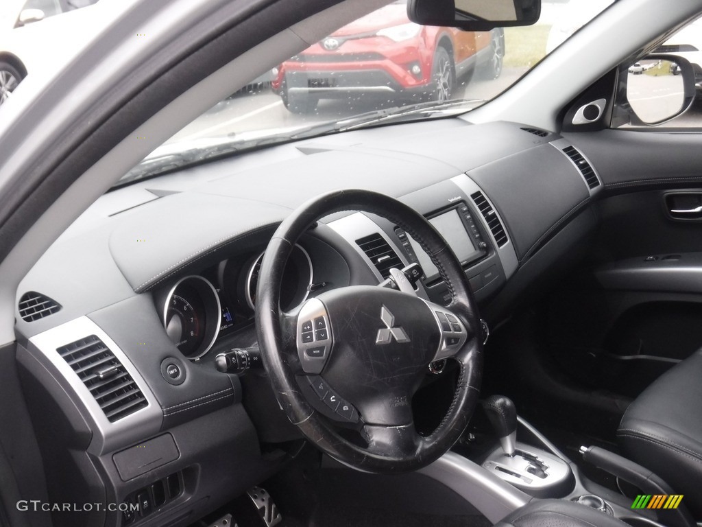 2012 Outlander GT S AWD - Cool Silver Metallic / Black photo #18