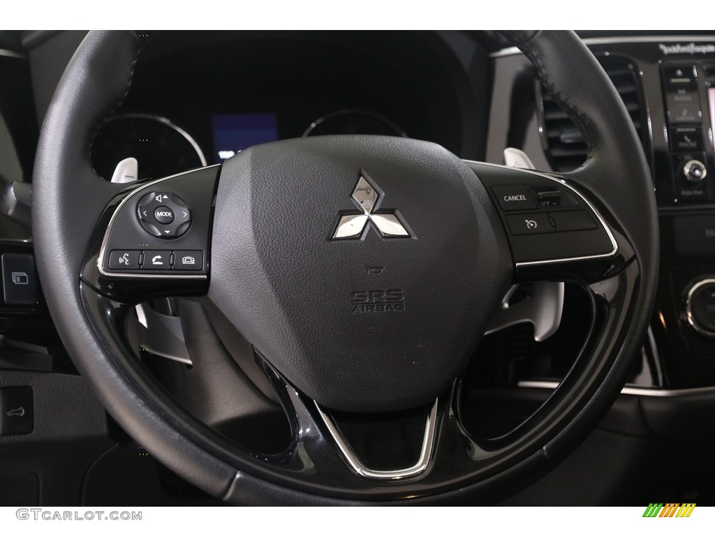 2016 Mitsubishi Outlander GT S-AWC Black Steering Wheel Photo #138418511