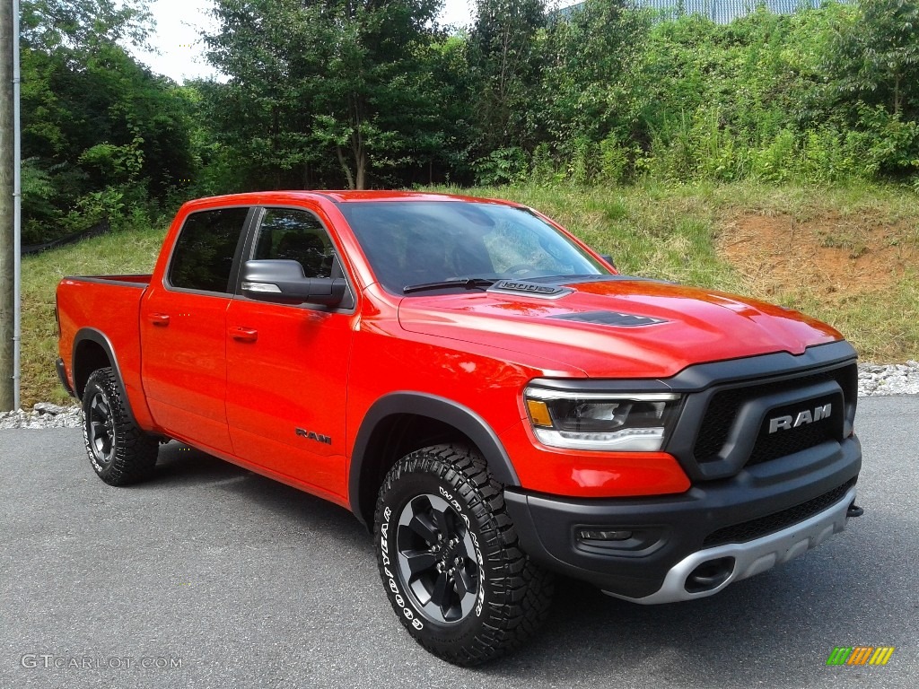 2020 1500 Rebel Crew Cab 4x4 - Flame Red / Red/Black photo #4