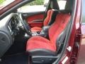 2020 Dodge Charger Black/Ruby Red Interior Front Seat Photo