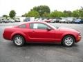 2008 Dark Candy Apple Red Ford Mustang V6 Deluxe Coupe  photo #2