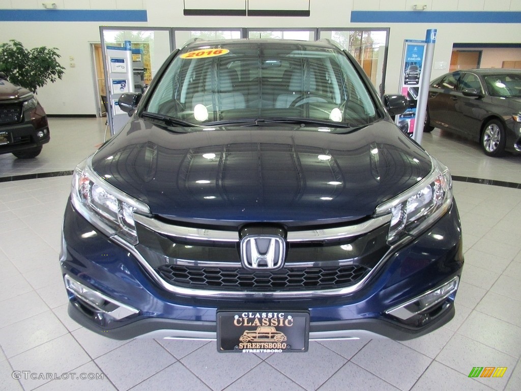 2016 CR-V EX-L AWD - Obsidian Blue Pearl / Gray photo #1