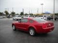 2008 Dark Candy Apple Red Ford Mustang V6 Deluxe Coupe  photo #10