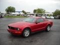 2008 Dark Candy Apple Red Ford Mustang V6 Deluxe Coupe  photo #11