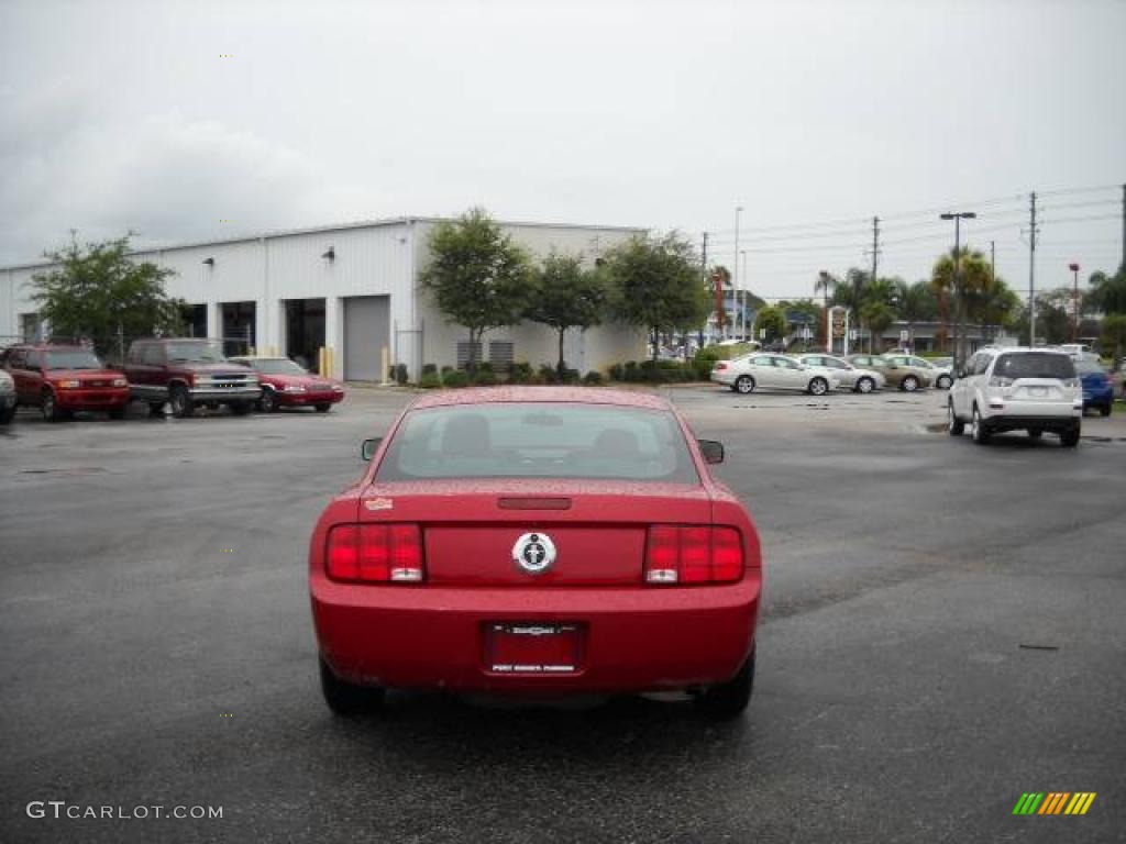 2008 Mustang V6 Deluxe Coupe - Dark Candy Apple Red / Dark Charcoal photo #13