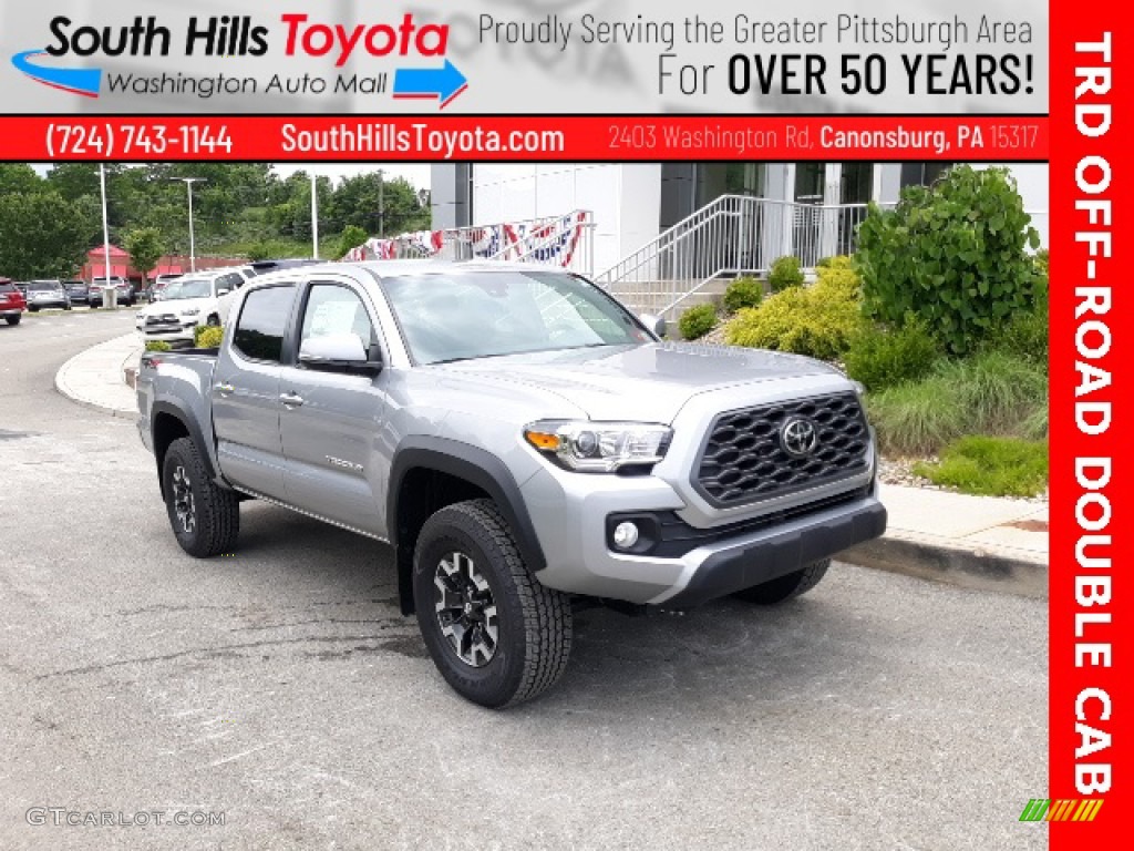 2020 Tacoma TRD Off Road Double Cab 4x4 - Silver Sky Metallic / TRD Cement/Black photo #1