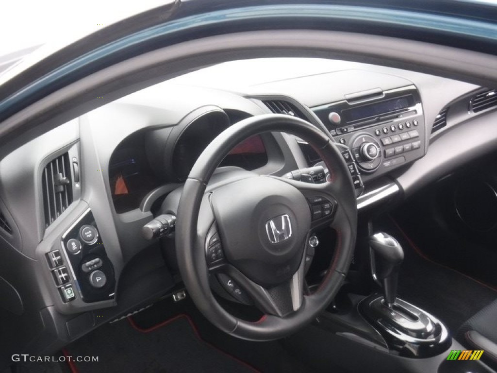2015 CR-Z EX - North Shore Blue Pearl / Black/Red photo #10