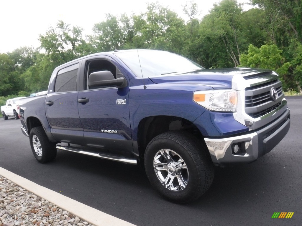 2014 Tundra SR5 TRD Crewmax 4x4 - Blue Ribbon Metallic / Graphite photo #9