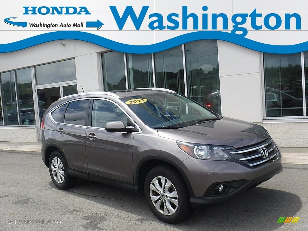 2013 CR-V EX-L AWD - Polished Metal Metallic / Black photo #1