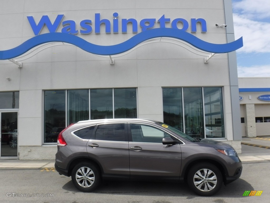 2013 CR-V EX-L AWD - Polished Metal Metallic / Black photo #2