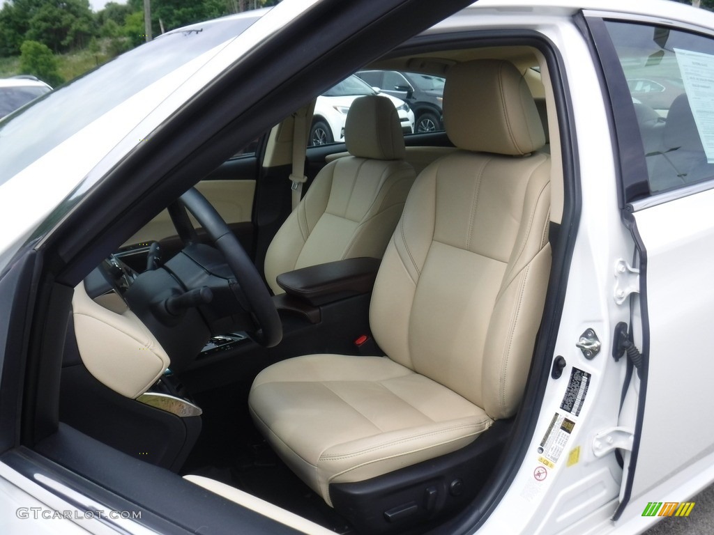 2017 Avalon Hybrid XLE Premium - Blizzard Pearl White / Almond photo #14
