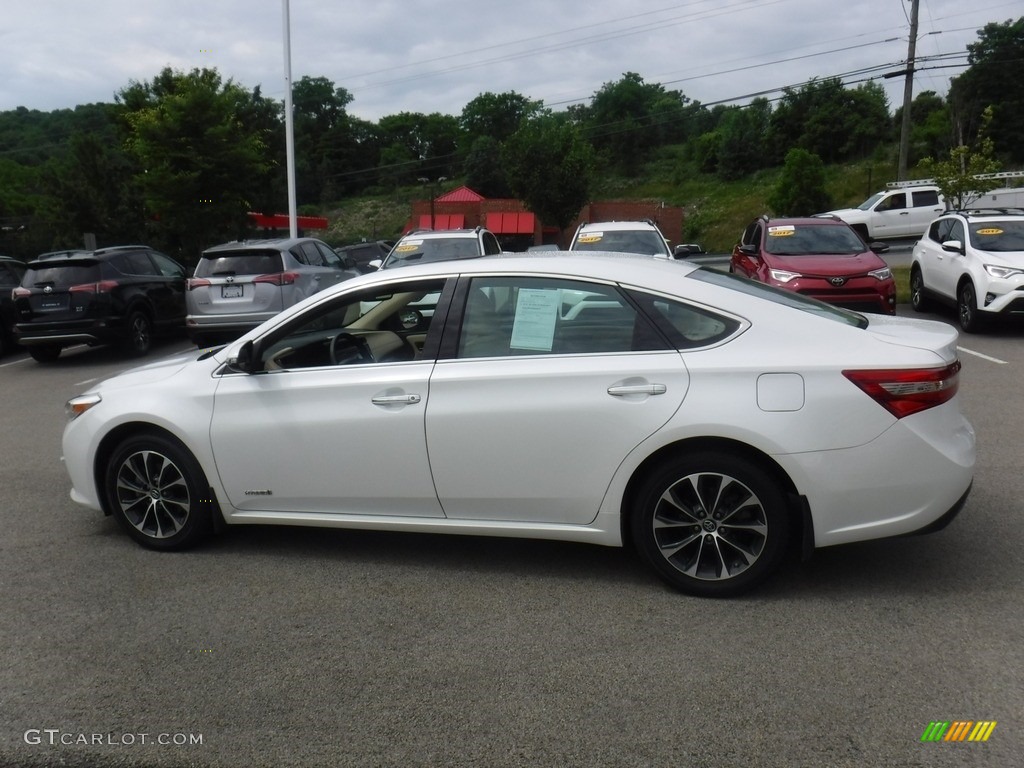 2017 Avalon Hybrid XLE Premium - Blizzard Pearl White / Almond photo #15