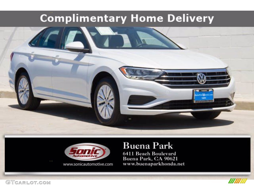2019 Jetta S - White Silver Metallic / Titan Black photo #1