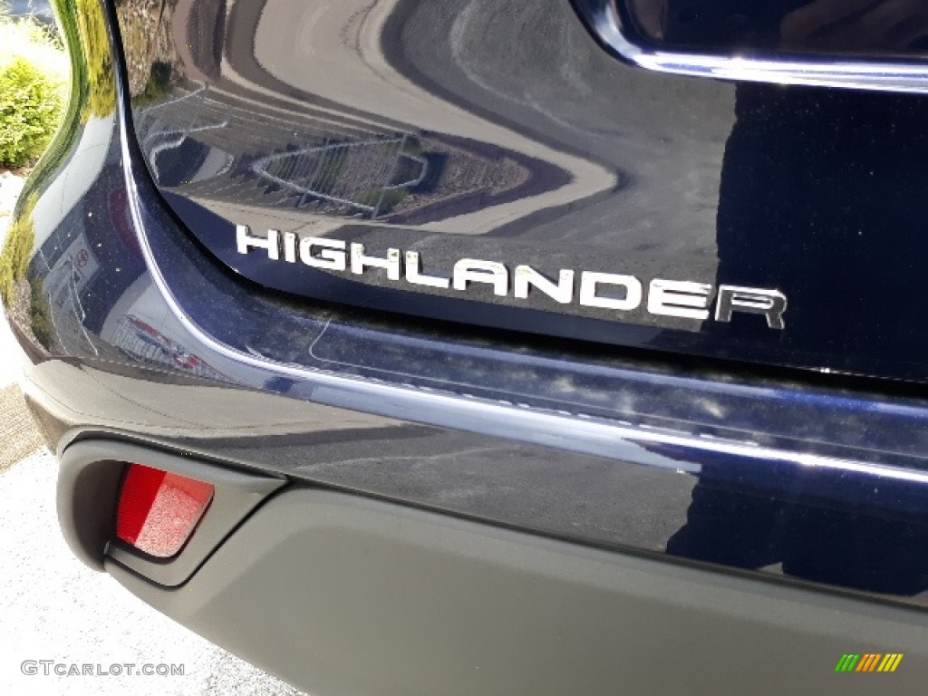 2020 Highlander XLE AWD - Blueprint / Black photo #33