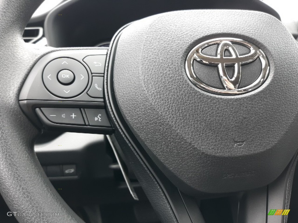 2020 Toyota RAV4 XLE AWD Hybrid Light Gray Steering Wheel Photo #138429118