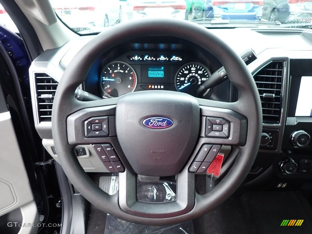 2020 Ford F150 XLT SuperCrew 4x4 Medium Earth Gray Steering Wheel Photo #138430162