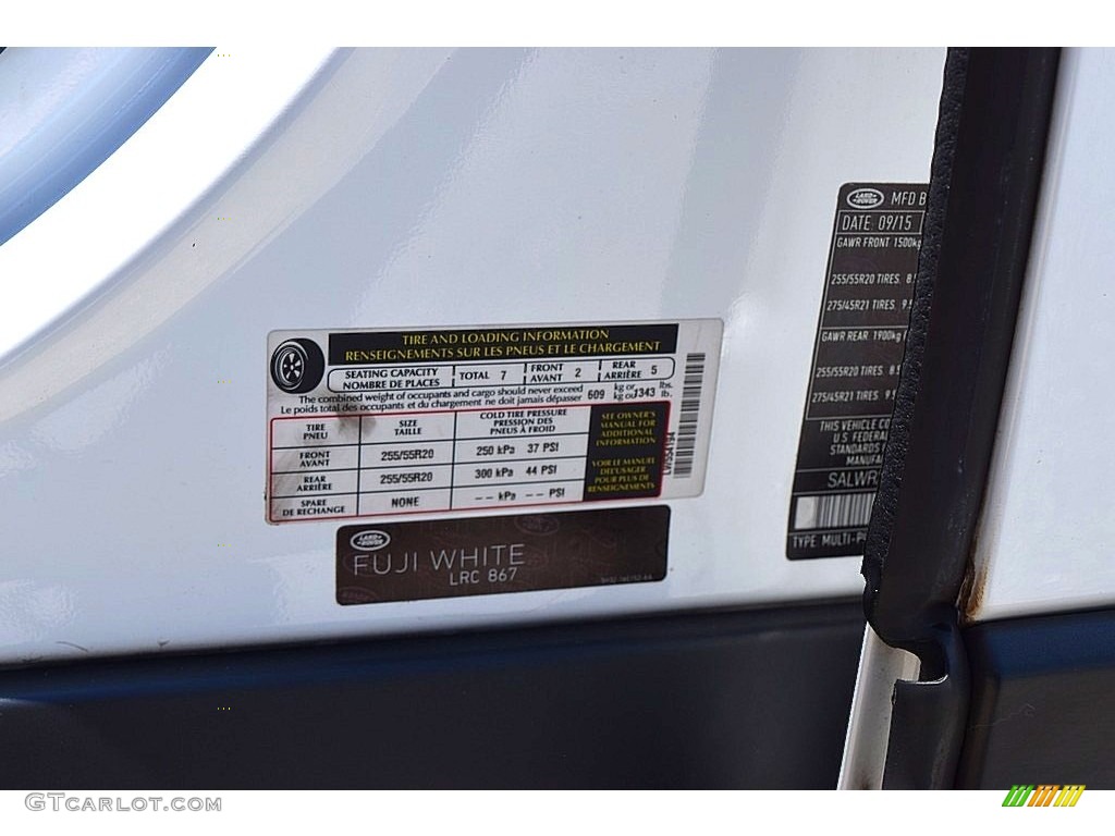 2016 Range Rover Sport HSE - Fuji White / Espresso/Ivory photo #19
