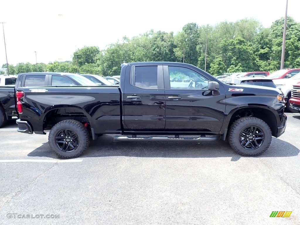 2020 Silverado 1500 Custom Trail Boss Double Cab 4x4 - Black / Jet Black photo #6