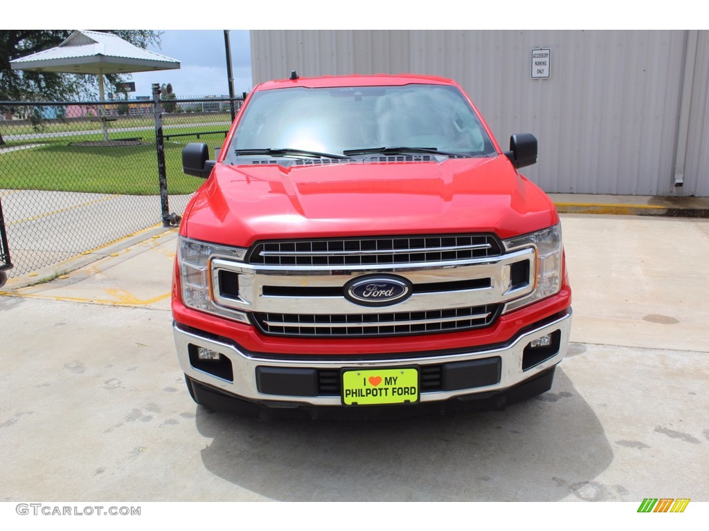 2019 F150 XLT SuperCrew - Race Red / Earth Gray photo #3