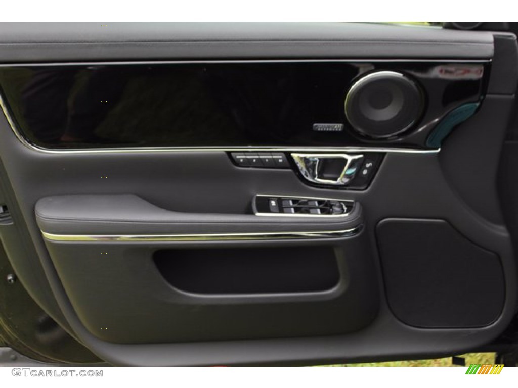 2019 Jaguar XJ R-Sport AWD Ebony Door Panel Photo #138436155