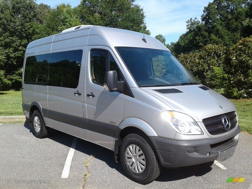 2013 Sprinter 2500 High Roof Passenger Van - Brilliant Silver Metallic / Black Leatherette photo #4