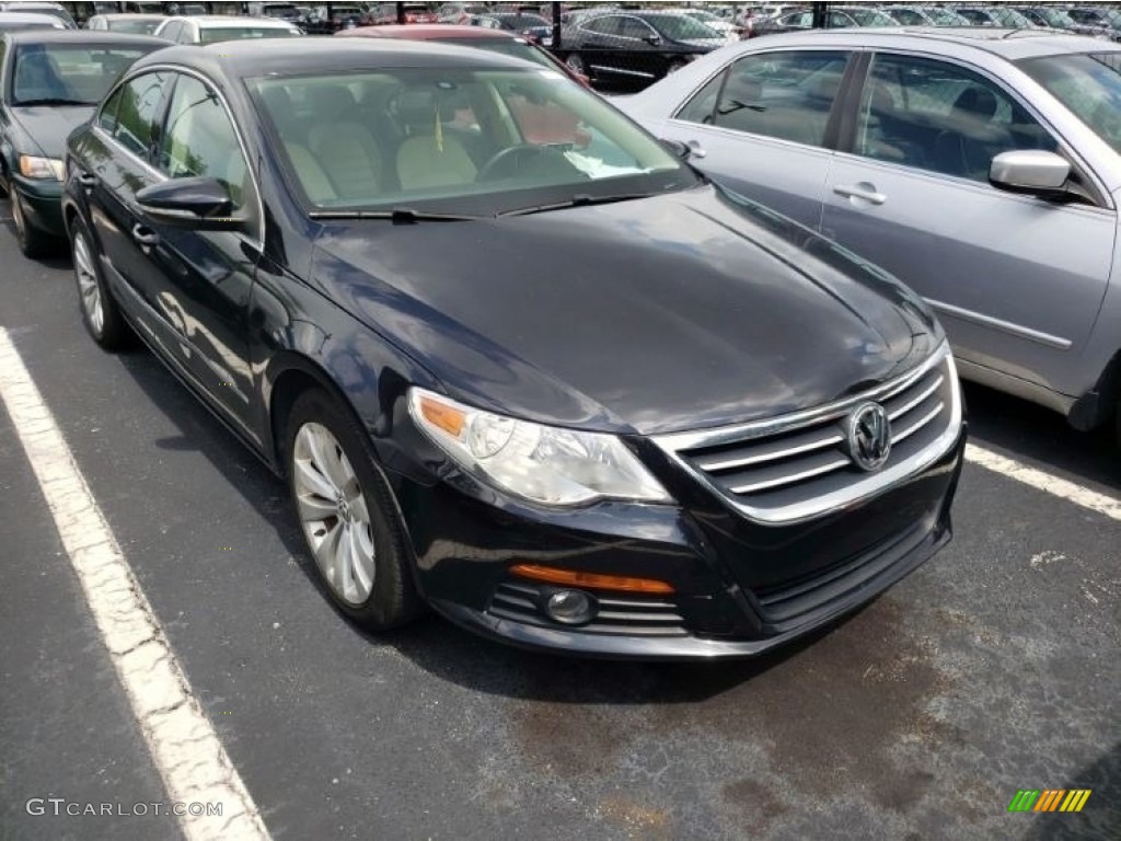 2010 CC Sport - Deep Black Metallic / Cornsilk Beige Two Tone photo #1