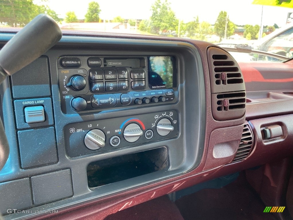 1996 Sierra 1500 SL Extended Cab 4x4 - Dark Hunt Club Red Metallic / Maroon photo #12