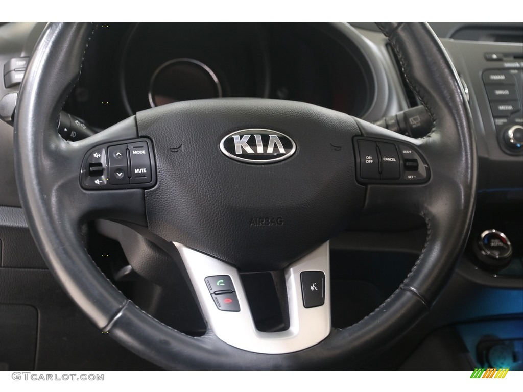 2013 Sportage EX AWD - Twilight Blue / Black photo #7