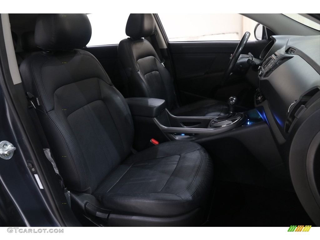 2013 Sportage EX AWD - Twilight Blue / Black photo #13