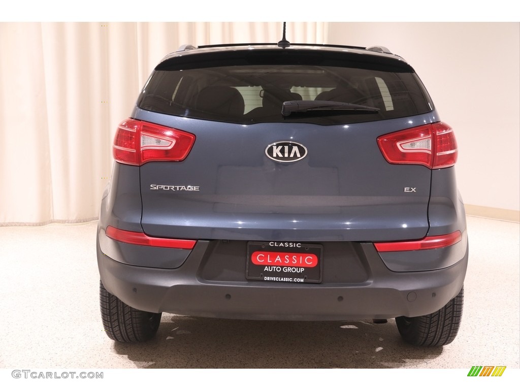 2013 Sportage EX AWD - Twilight Blue / Black photo #16