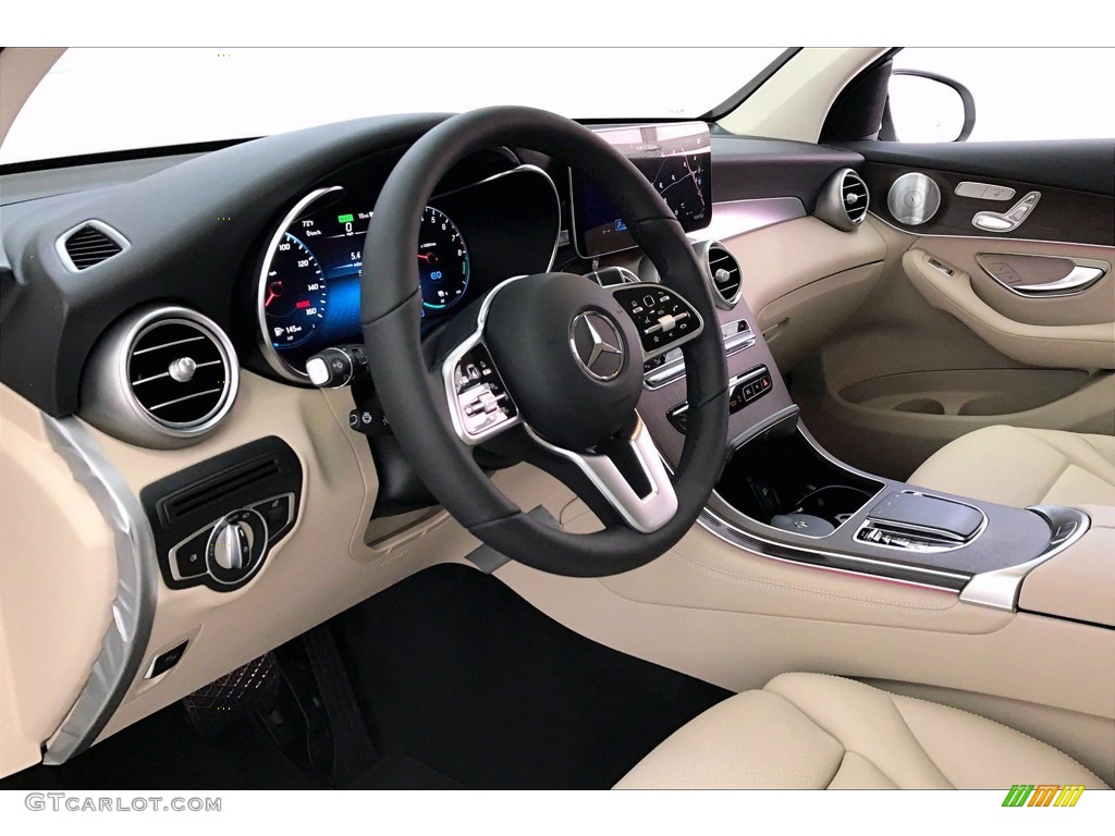 2020 GLC 350e 4Matic - Polar White / Silk Beige photo #4