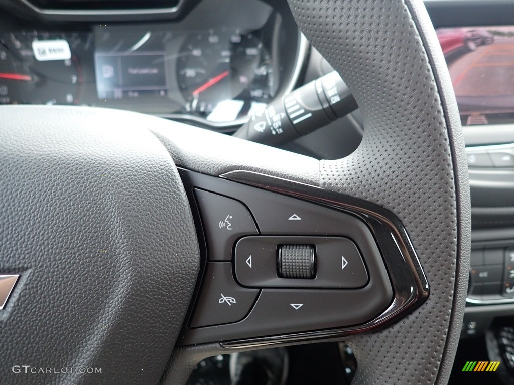 2021 Chevrolet TrailBlazer LS AWD Jet Black/Medium Ash Gray Steering Wheel Photo #138439908