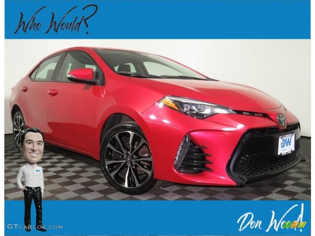 2017 Corolla SE - Barcelona Red Metalic / Black photo #1