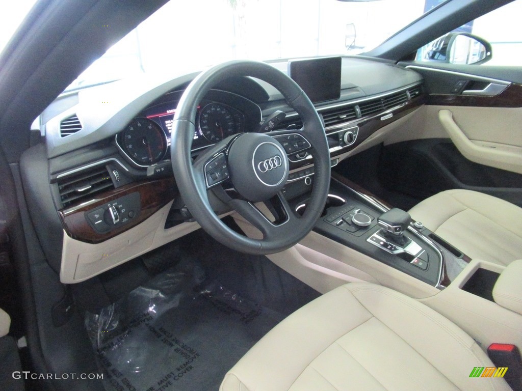 Atlas Beige Interior 2019 Audi A5 Sportback Premium quattro Photo #138440790