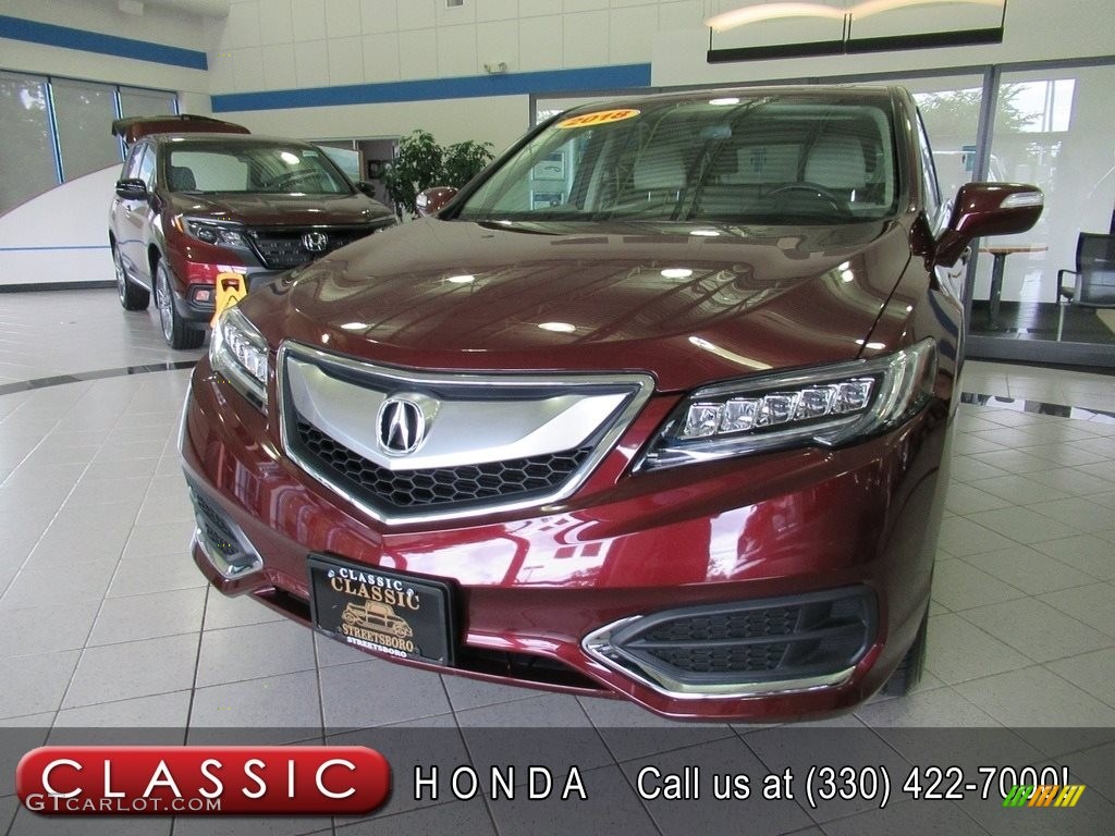 2018 RDX AWD - Basque Red Pearl II / Parchment photo #1
