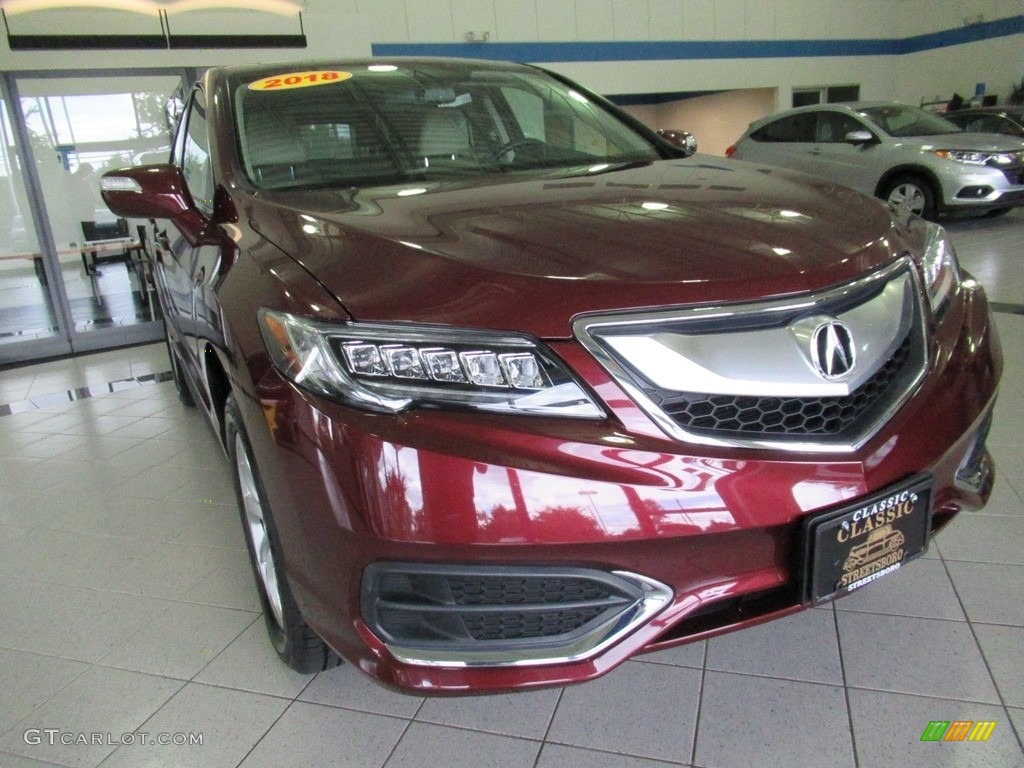 2018 RDX AWD - Basque Red Pearl II / Parchment photo #6