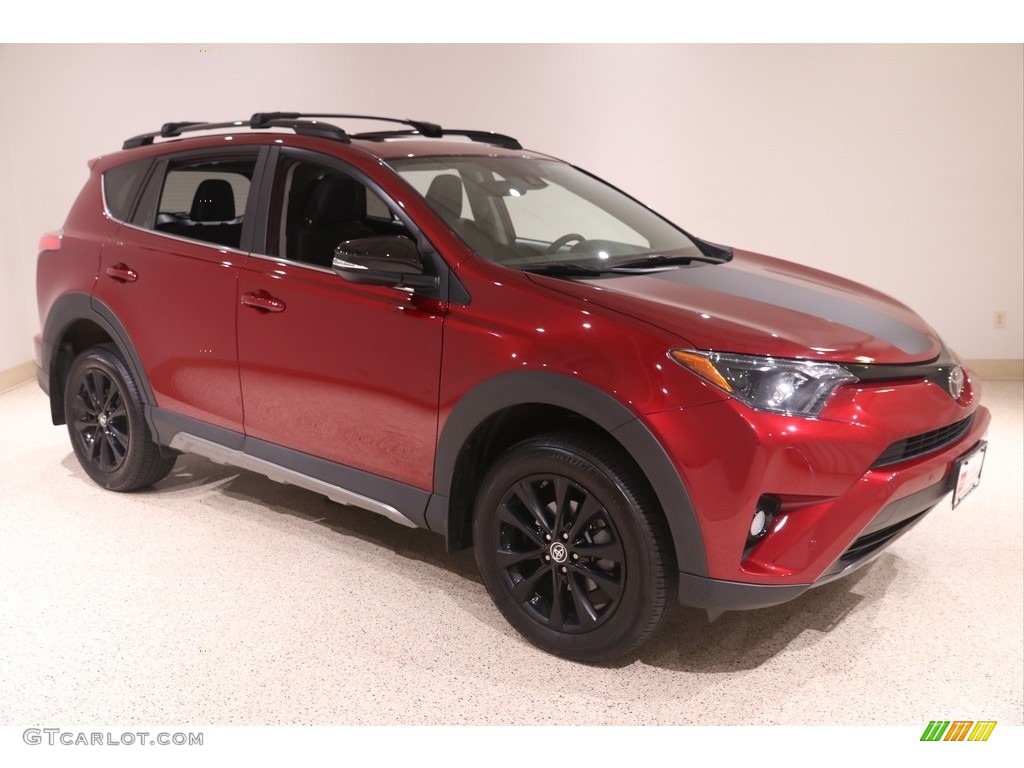 2018 RAV4 Adventure AWD - Ruby Flare Pearl / Black photo #1