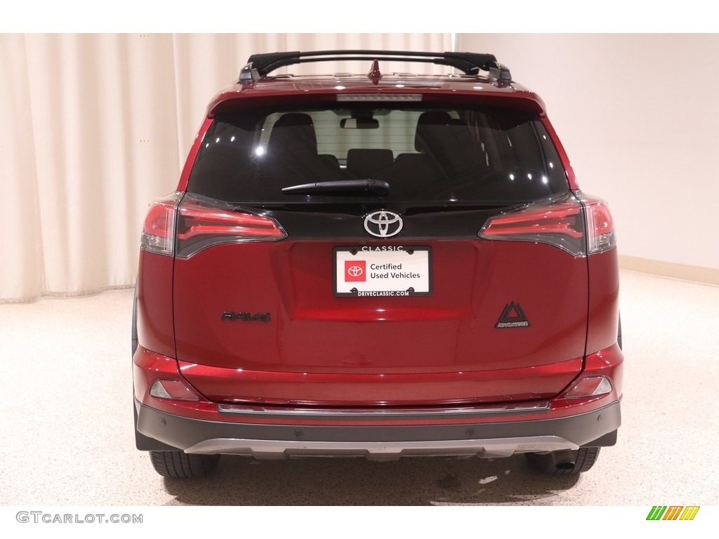 2018 RAV4 Adventure AWD - Ruby Flare Pearl / Black photo #18