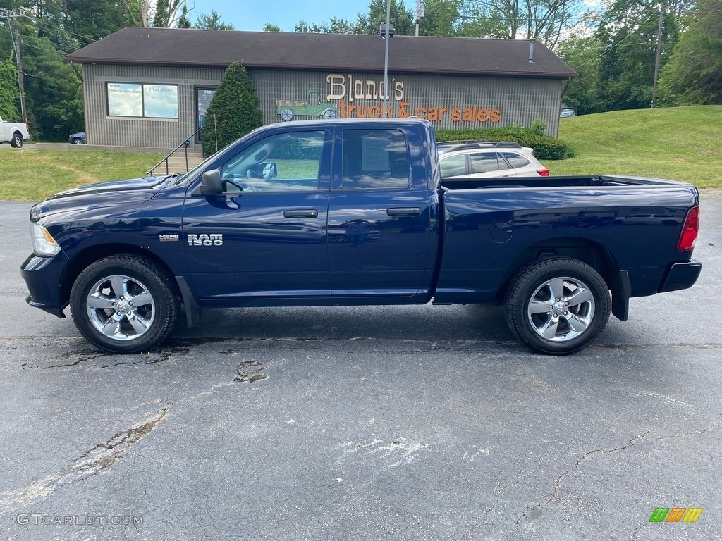 2014 1500 Express Quad Cab 4x4 - True Blue Pearl Coat / Black/Diesel Gray photo #1