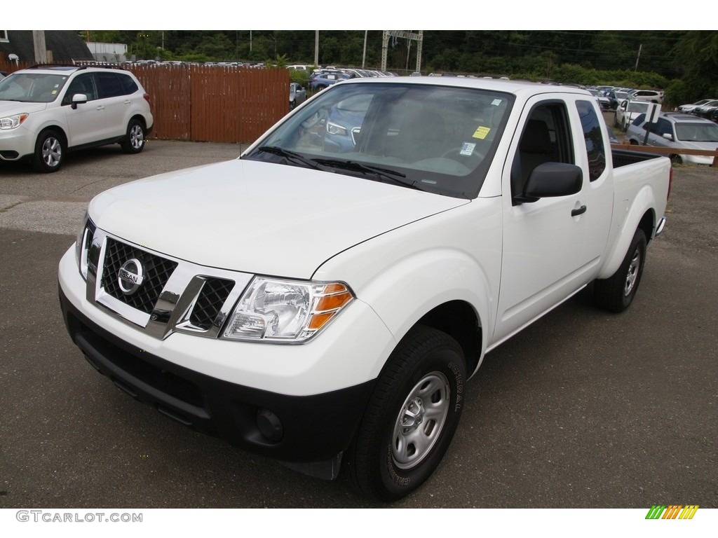 2016 Frontier S King Cab - Glacier White / Steel photo #1