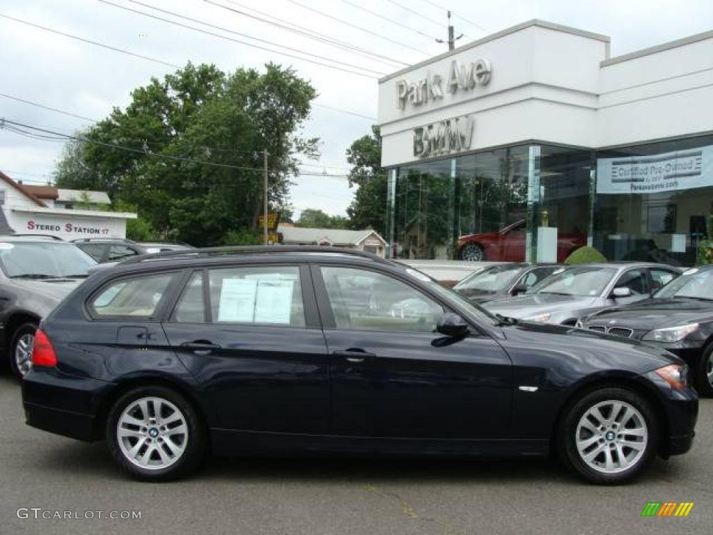 2007 3 Series 328xi Wagon - Monaco Blue Metallic / Beige photo #1