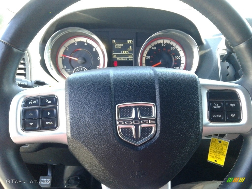 2018 Dodge Grand Caravan GT Black Steering Wheel Photo #138451028
