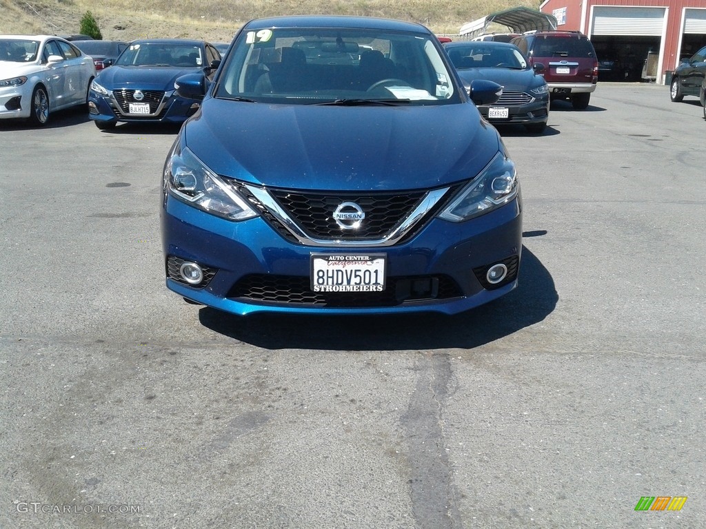 2019 Sentra SR - Deep Blue Pearl / Charcoal photo #7