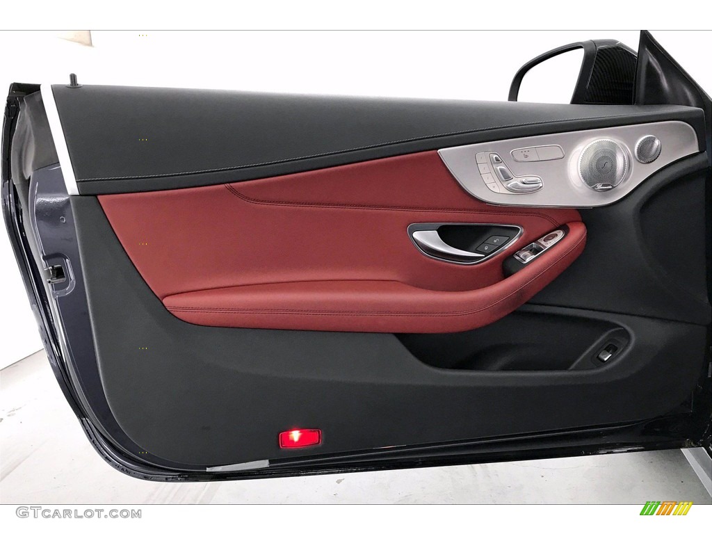 2017 Mercedes-Benz C 43 AMG 4Matic Coupe Cranberry Red/Black Door Panel Photo #138451883