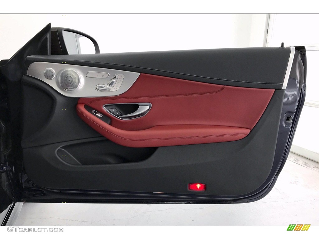 2017 Mercedes-Benz C 43 AMG 4Matic Coupe Cranberry Red/Black Door Panel Photo #138452015
