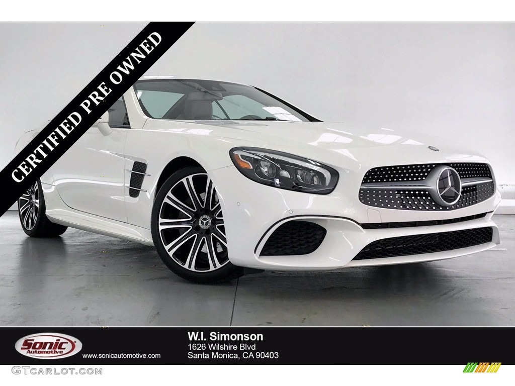 2017 SL 450 Roadster - designo Diamond White Metallic / Ginger Beige/Espresso Brown photo #1
